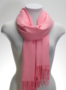 light pink pashmina shawl
